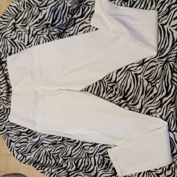 LYSSE Skinny Pants Sz S White 2-Back Pockets Elastic Waist Stretch NWOT - Picture 4 of 11